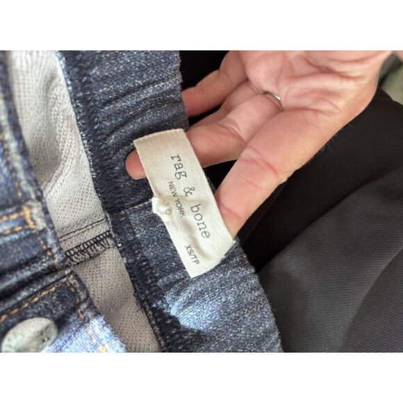 Rag & Bone Miramar Sweatpant Jeans Straight Leg Mel Medium Wash Denim Blue XS - Picture 7 of 8